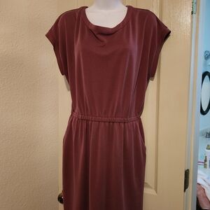 Nicole Miller Wine-Colored Dress